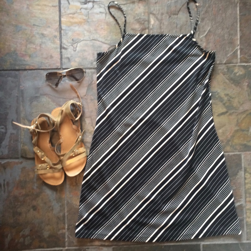 Express Black and White Dress/Cover Up